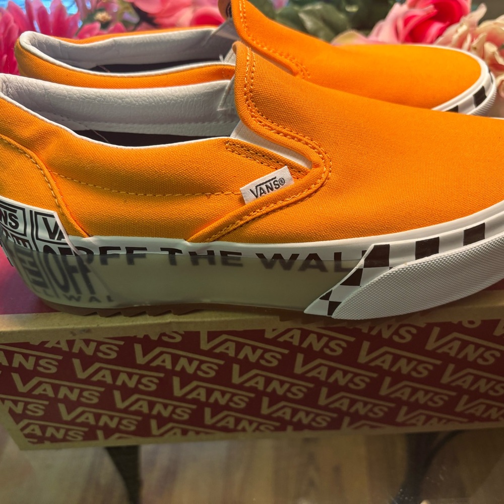 Vans Orange Slip-On Shoes - Picture 2 of 3